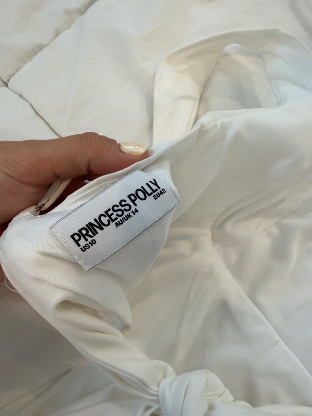 Princess Polly White Square-Neck Mini Dress - Picture 4 of 6